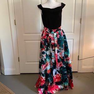 Beautiful Tahiti Arthur Levine evening gown